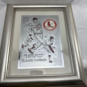 St. Louis Cardinals VTG Card "With Grateful Appreciation of your Loyal‎ Support
